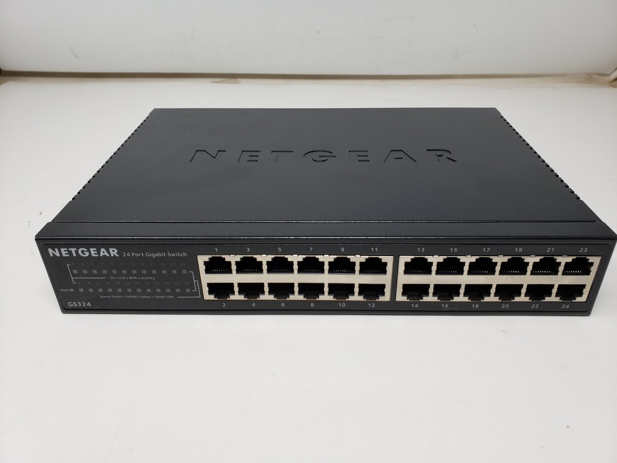 NETGEAR GS324-100JPS  6つ NETGEAR GS324-100JPS 6つ 24-Port Gigabit Ethernet Unmanaged