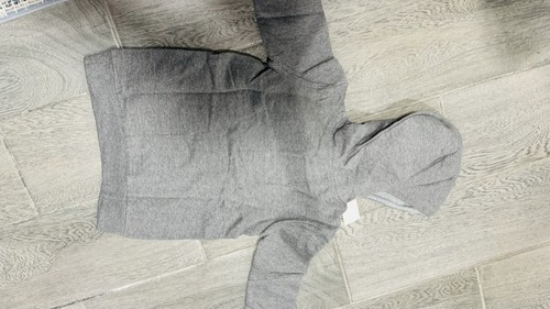 PUMA Hoodie Grey Pullover Kids Glitter Logo Size 4 - Picture 4 of 10