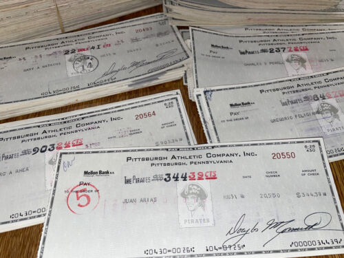 1978 Pittsburgh Pirates: SIGNED Payroll Check (Players/Staff) - Picture 2 of 4