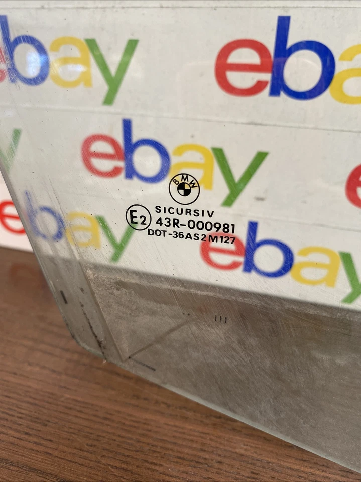 2001-2005 BMW 325IX E46 3 SERIES FRONT RIGHT PASSENGER SIDE DOOR WINDOW GLASS OE - Image 2 of 4