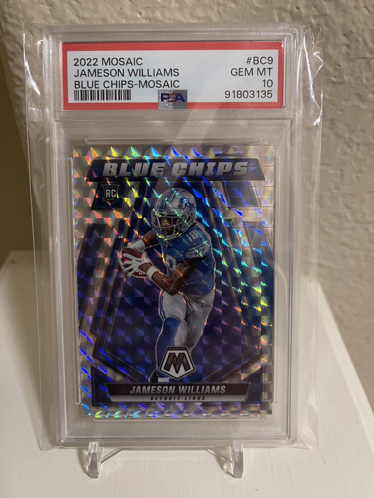 Jameson Williams Panini Mosaic Blue Chips #BC9 Mosaic