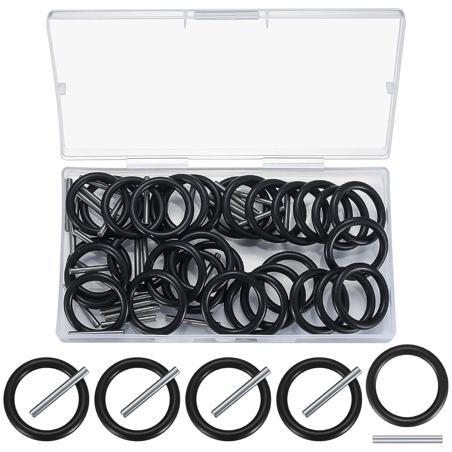 60 Pcs Replacement Pin and O-Ring Set, for Impact Socket Scaffolders