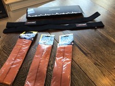 Lot-Weight Lifting Gym Wrist Straps +3 Sweatso headbands all new