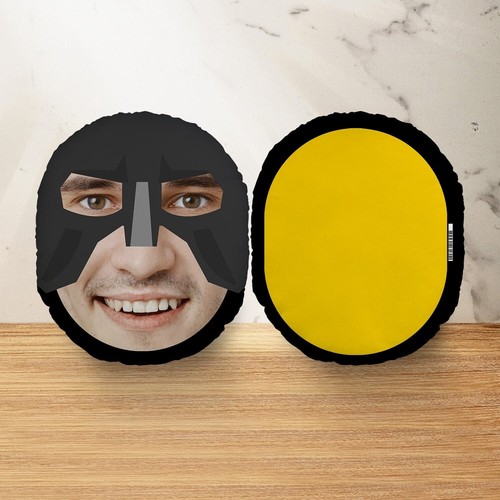 Superheld Schwarz - Mush Kissen™ Personalisiert Foto Kissen - Gesicht Kissen - Bild 3 von 12