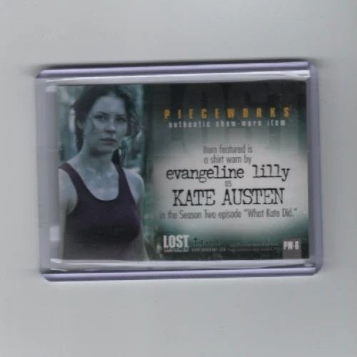 LOST SEASON 2 EVANGELINE LILLY/KATE AUSTEN PIECEWORKS CARD #PW-6  VHTF!! - Image 2 of 2