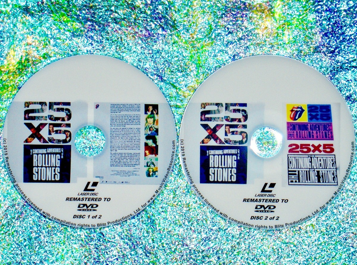 The Rolling Stones 25X5 aka 63-89 Remaster from LaserDisc to 2 DVD