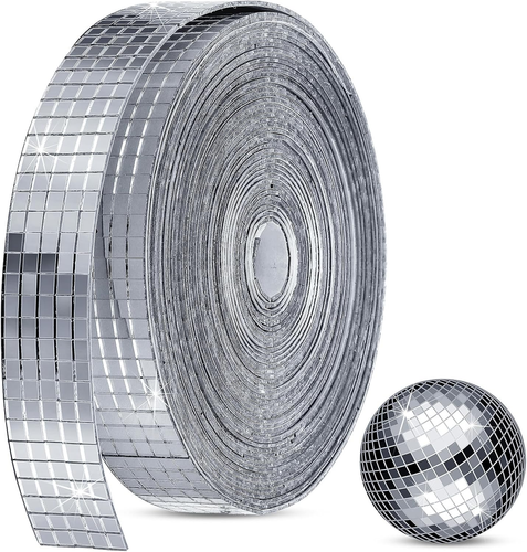 SATINIOR 3000 Stück Discokugel Spiegelfliesen selbstklebend zum Basteln 5 x 5 mm klein - Bild 11 von 12