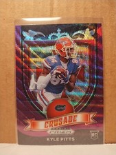 2021 Panini Prizm Draft Picks Kyle Pitts Crusade Purple Wave RC #167 NFL Falcons
