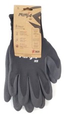 MCR Safety N9690XL Abrasion 3 Ninja Ice Mens Black Coated Gloves XL