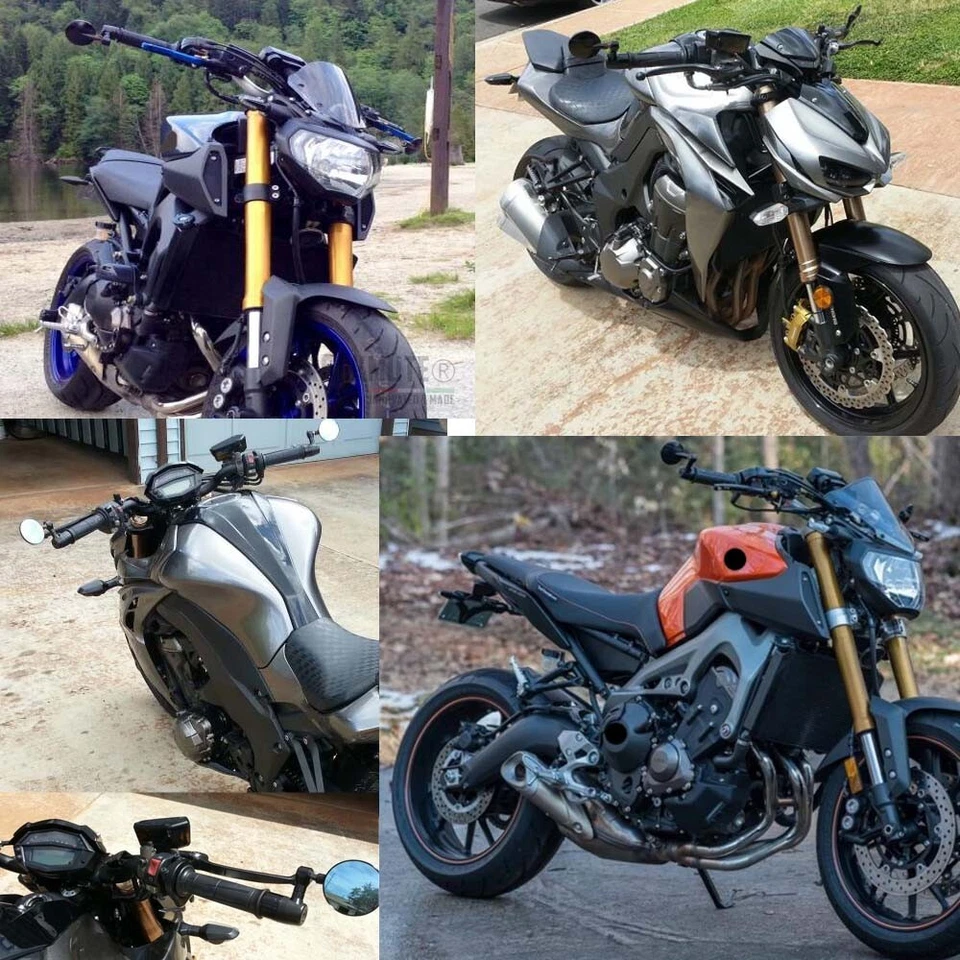 Espelho de motocicleta com extremidade de barra para SUZUKI BURGMAN 200 BURGMAN 400 600 par ajustável - Imagem 2 de 4