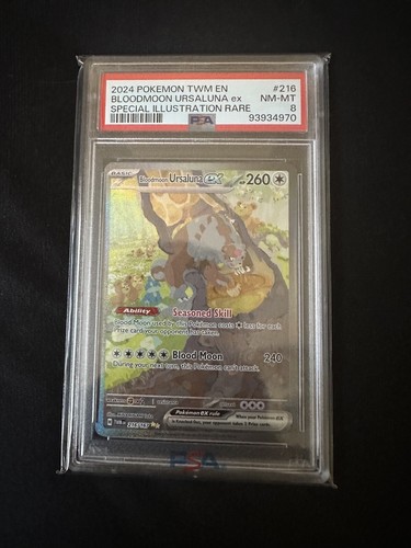 Bloodmoon Ursaluna ex graded PSA 8 for sale on eBay