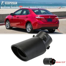 For Toyota Corolla Le Prius Black Stainless Rear Exhaust Pipe Tail Muffler Tip
