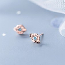 925 Sterling Silver The Planet Stud Earrings A1659