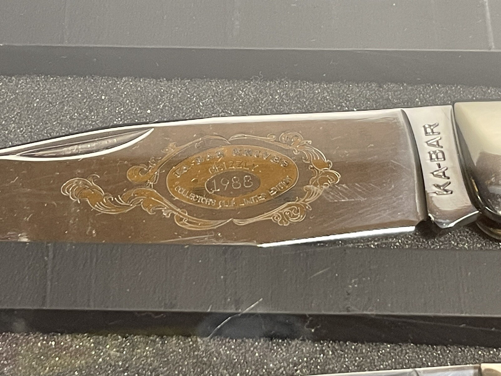 RARE Set 5 KaBar Grizzly Series 19861990 Collector's Club Large