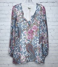 Show Me Your Mumu Tunic Grey Gardens Floral Medium New