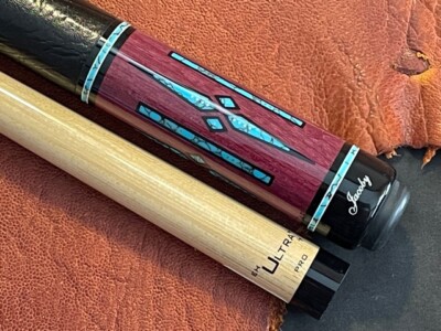 Jacoby Pool Cue With Jacoby Edge Hybrid Ultra Pro Shaft. Leather