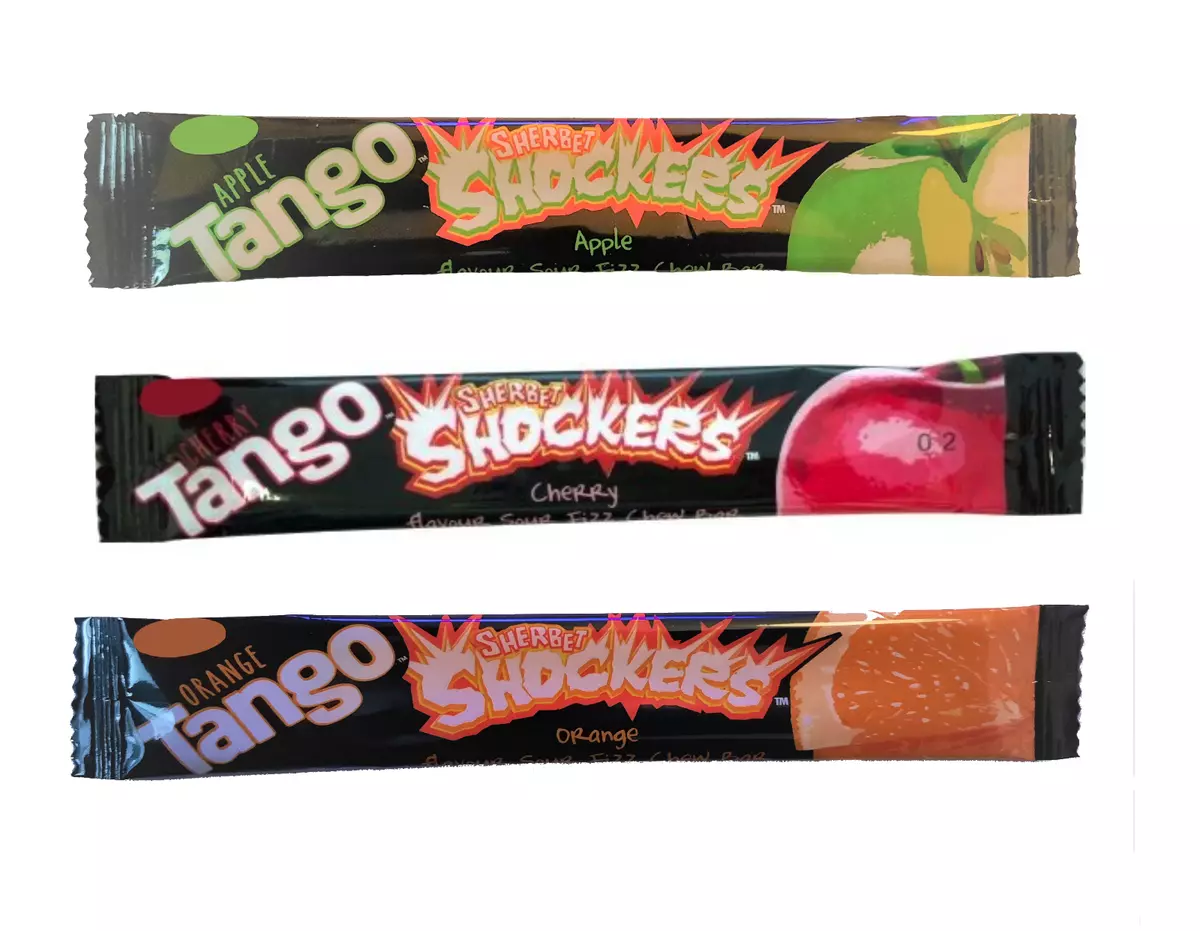 Tango Cherry Sherbet Shockers Soft Chew Bars Party Sweets Kids Treats