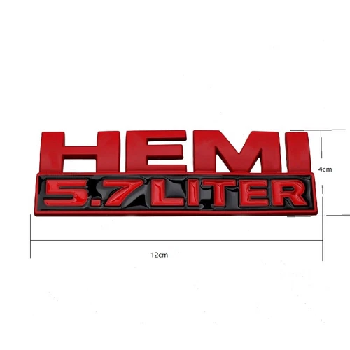 For Dodge RAM 1PCS Embleme Auto Parts Hinten Logo Decorate Badge HEMI 5.7 LITER - Bild 3 von 9