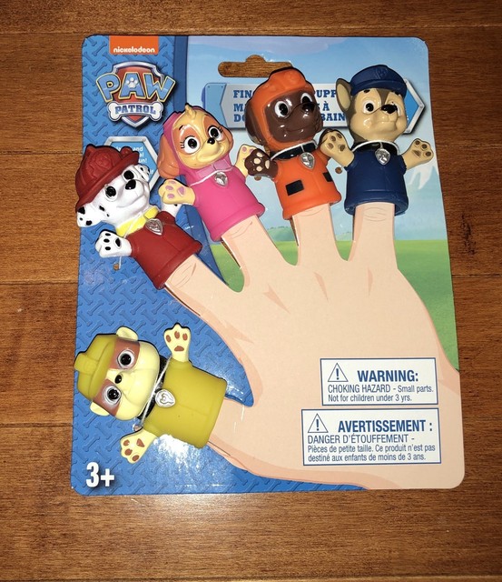Set of 5 Paw Patrol Finger Puppets Bath Toys New Free Shipping | eBay