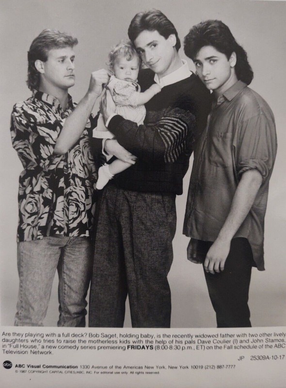1987 Original Press Photo Still Bob Saget Dave Coulier John Stamos FULL HOUE ABC