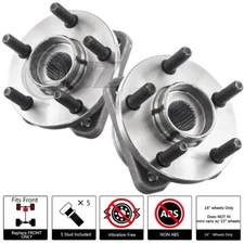 [FRONT(Qty.2)] New Hub For 1996-2000 Chrysler Voyager FWD-Model w/ 14" Wheel