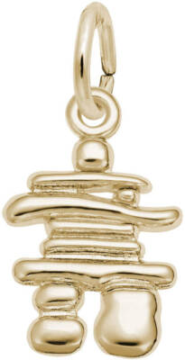 10K oder 14K Gold kleiner Inukshuk Charm von Rembrandt
