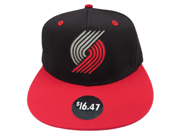 New Portland Trail Blazers Mens Sizes S/M-L/XL Black Red Superflex Flexfit Hat New Portland Trail Blazers Mens Sizes S/M-L/XL Black Red Superflex Flexfit Hat