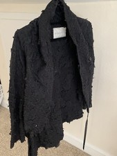 Greg Lauren Womens Jacket Distressed Black Couture Blazer Rp $2700 Autographed