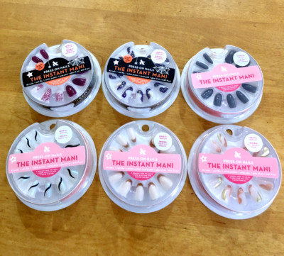 6 Olive & June The Instant Mani Press on Nails Medium Length Assorted Lot