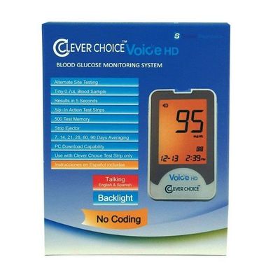Clever Choice Voice HD Blood Glucose Monitor