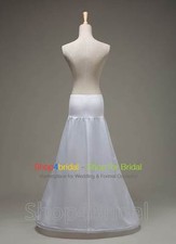 White/Black One Hoop Wedding Dress Bridal Crinoline Petticoat underskirt Slip