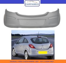 VAUXHALL CORSA D REAR BUMPER  2007 - 2014 3 DOOR ONLY BRAND NEW 1404557