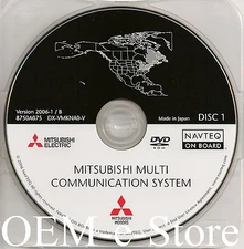 2006-2011 Mitsubishi Galant Endeavor Navigation DVD Disc #1 Cover North East Map