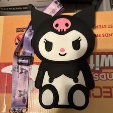 Sanrio Kuromi Large 3D Silicone Crossbody Bag with Adjustable Strap