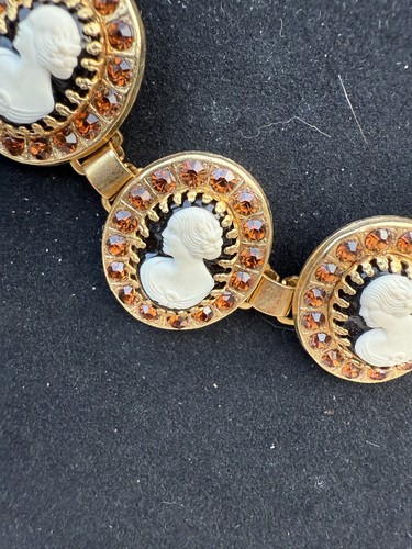 cameo necklace and cameo pin. needs slight repair. see 2nd pic. ￼ HANDMADE. ￼
