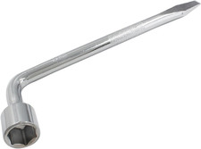 22Mm Car Spare Tire Wrench, Heavy Duty Tire Lug Wrench, Hexagon Slotted End Sock