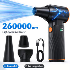 Electric Air Duster 260000RPM Super Power Cordless Rechargeable Brushless Motor