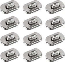 12 Pack Silver Turn Lock Clasp Hardware Purse Closure latches Handbag Twist Fast