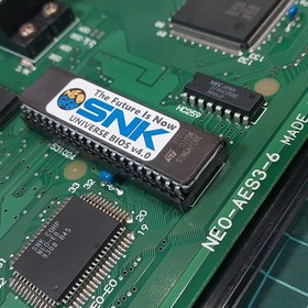 SNK NEO GEO AES Japanese Console RGB Bypass BIOS socket Recap AES3-6 #237881
