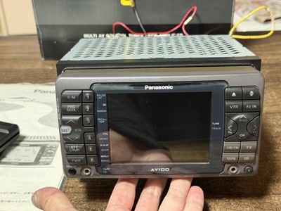 Rare Vintage Panasonic CQ-AV100D 2DIN Cassette AV Deck Head Unit w