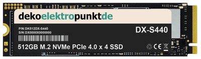 512GB M.2 NVMe Gen4 SSD Festplatte passend für ASRock Z690 PG Velocita Mainboard