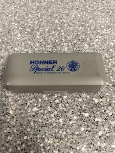 VINTAGE HOHNER SPECIAL 20 MARINE BAND HARMONICA KEY of G w/ case Made in Germany