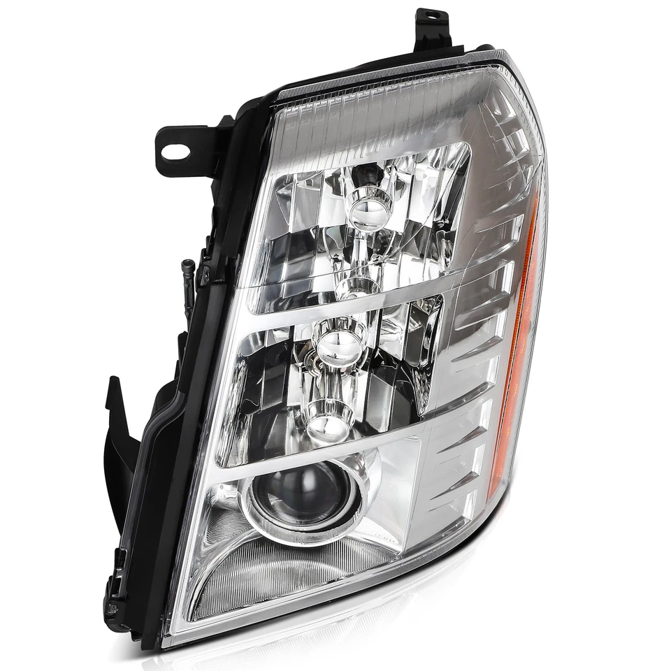 Conjunto de faros cromados lado del pasajero para Cadillac Escalade ESV EXT 2009-2014 Foto 4 de 4