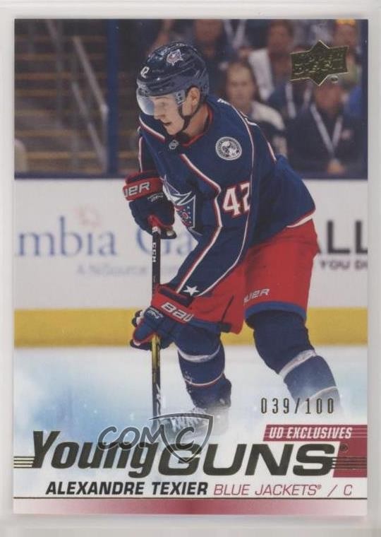 2019 Upper Deck Young Guns UD Exclusives 39/100 Alexandre Texier #225 Rookie RC