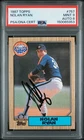 Vintage Nolan Ryan 1987 Topps Signed Autograph Card #757 MINT PSA 9; POP 7 HOF