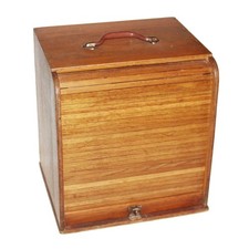 Layette de dentiste ancienne en bois – Meuble de métier – Années 1950