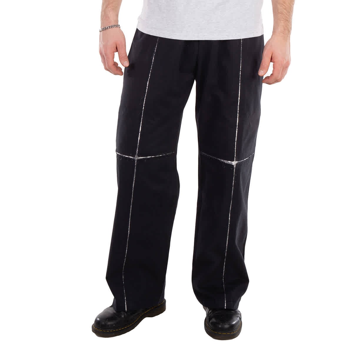 Хлопчатобумажные брюки Bluemarble с высокой талией малый размер 28190₽