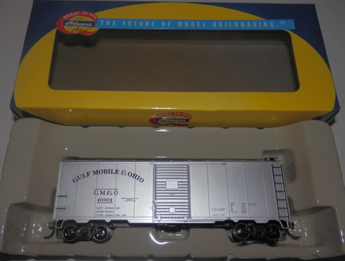 Coche caja puerta Athearn escala HO 40' Gulf Mobile y Ohio 6001 Youngstown #92284 nuevo en caja | Zustand: New