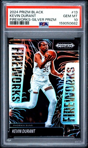 2024-25 Panini Prizm Black Fireworks Silver Donovan Mitchell #12 PSA 10