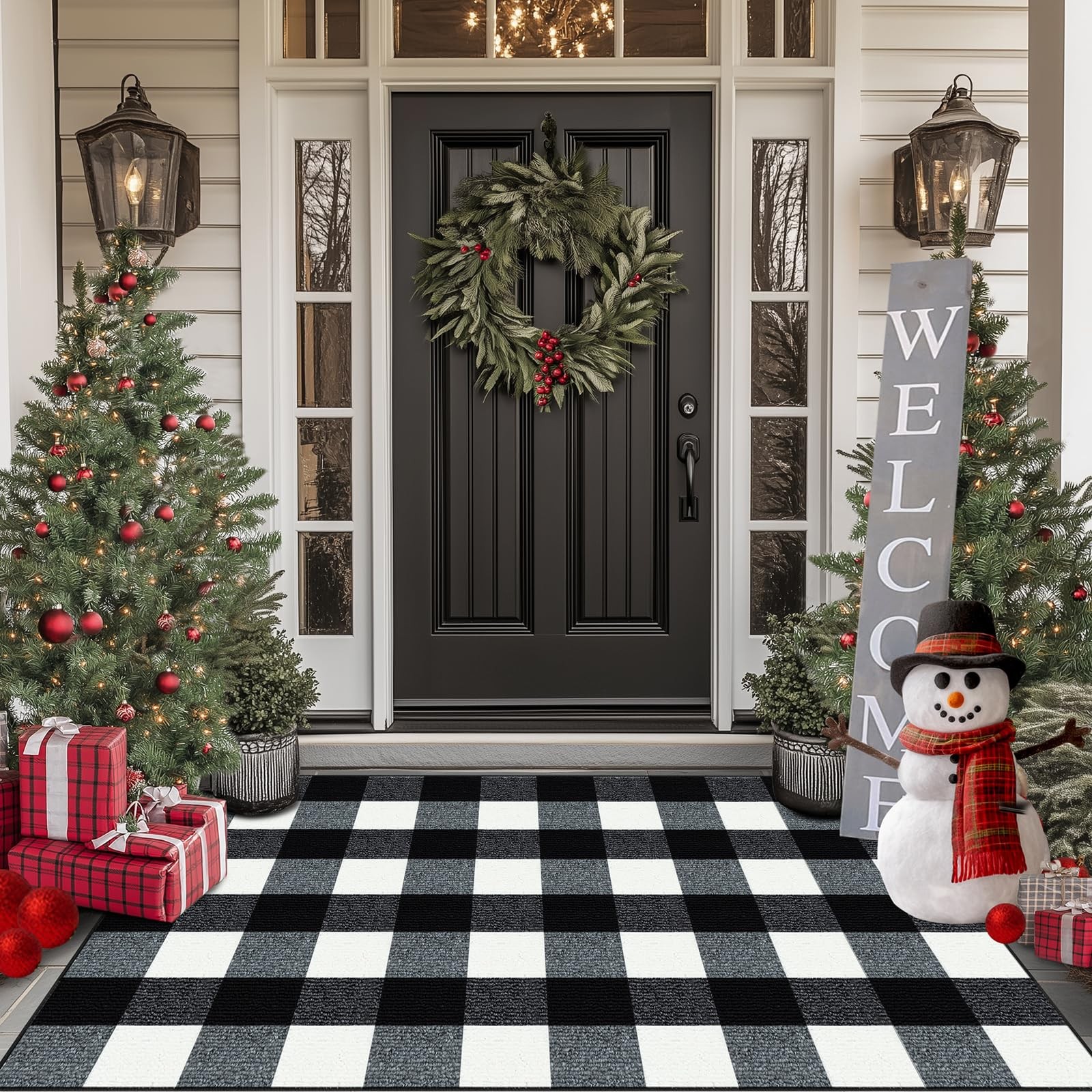 Buffalo Plaid Outdoor Rug, 32